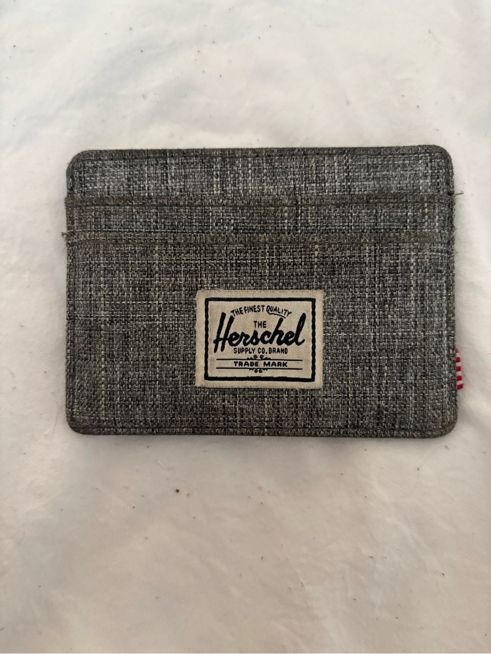 Herschel Supply Company Gray Woven Card Holder
